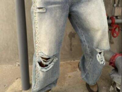 Toppeklasse løse revne jeans i Italien