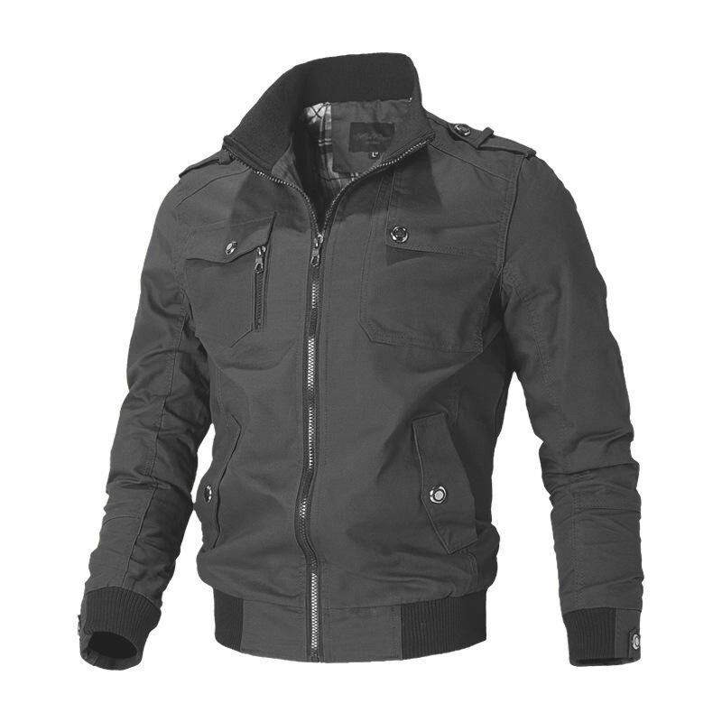 New Men's Jacket Korean Version Casual Men's Youth Stand Collar Spring and Autumn Cotton Coat Jacket for Men supplier