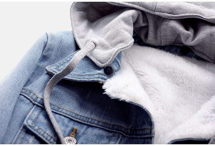 Ladies Womens Winter Sherpa Hoodie Jacket Casual Jeans Slim Fit Blue Denim Plus Size Women's Jackets supplier