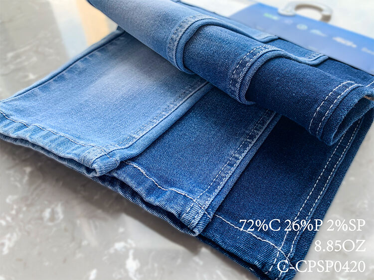 Custom wholesale 2024 Women's Streetwear Casual Loose Fashion Short Top Elastic Waist Denim Suit Denim Two Piece Set supplier