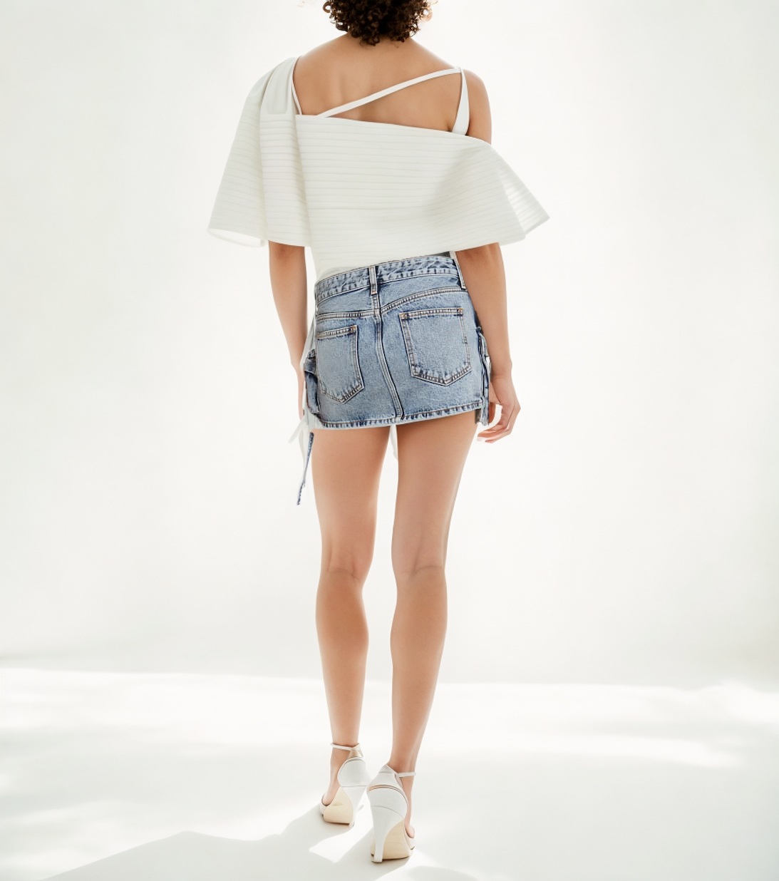 2024 Women's Slim-Fit Hip-Hugging Skirt For Women Elastic Women's Leg-Lengthening Casual Fashion Multi-Pocket Denim Skirt factory