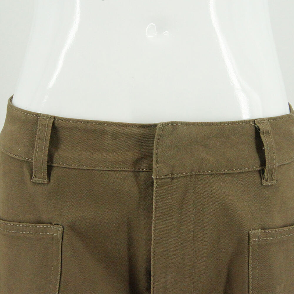 Wholesale Cargo Pants High Waist with Zipper Fly Casual Jeans Denim Pants Women supplier