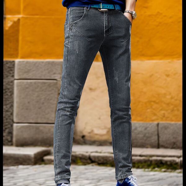 Nýsköpun á undan Slim Straight Jeans valmyndar 2019