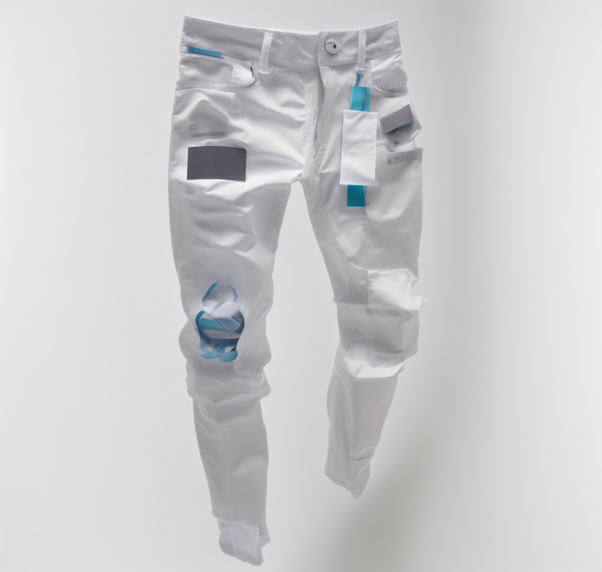 Italy Style Men's Distressed Art Patches Badge Pants factory