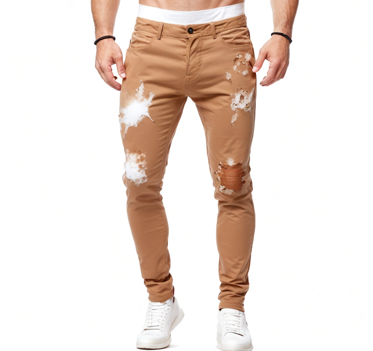 Hip Hop Streetwear Skinny Ripped Trousers factory
