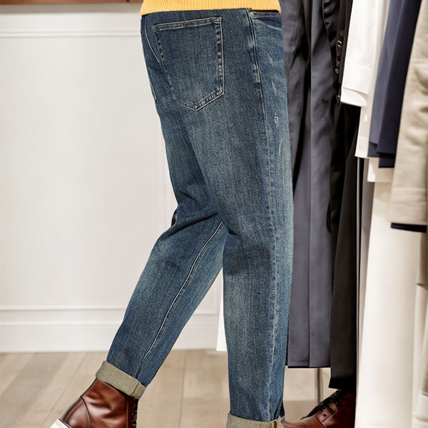 Hvernig á að nota karlmenningar slinkar bootcut jínus?