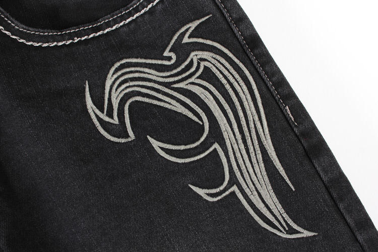 Plus Size Men's Jeans Hip Hop Skateboard Baggy Jeans Men Plain Fashionable Jeans Pants For Men European Brands manufacture