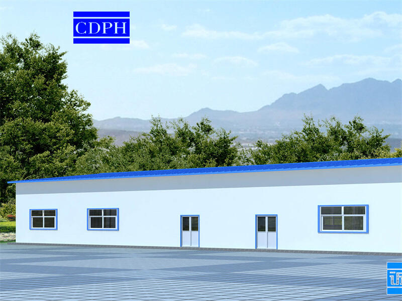 Khung thép nhẹ loại K Tấm sắt Sandwich Panel Nhà tiền chế mô-đun Trại lao động