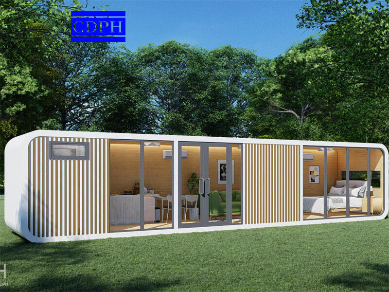 Prix ​​d'usine 20/40 pieds préfabriqués, conteneur de vie de jardin, maisons Apple Cabin House