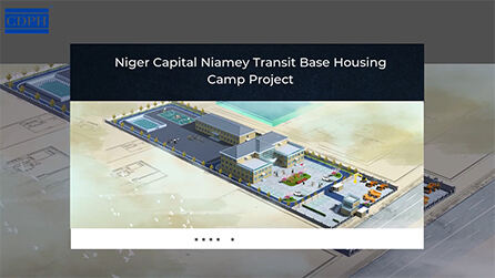 Niger Hauptstadt Niamey Transit Base Housing Camp Projekt