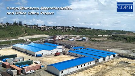 Proyecto de campamento de oficinas y alojamiento en Kenia Mombasa