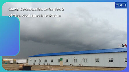 Camp Construction in Region 2 of Thar Coal Mine in Pakistan