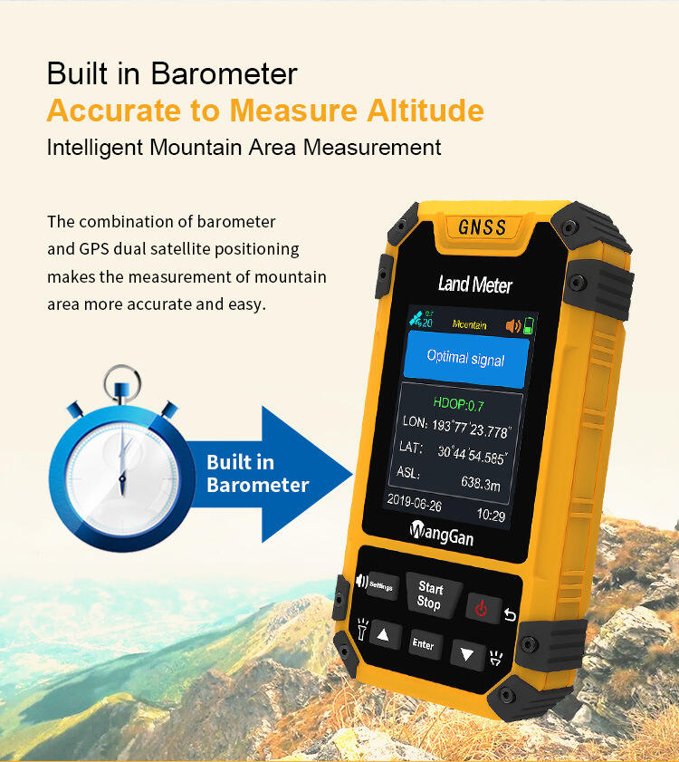 Handheld gps for geodesy Vehicle-mounted Measurements Acre meter area surveying measuring factory