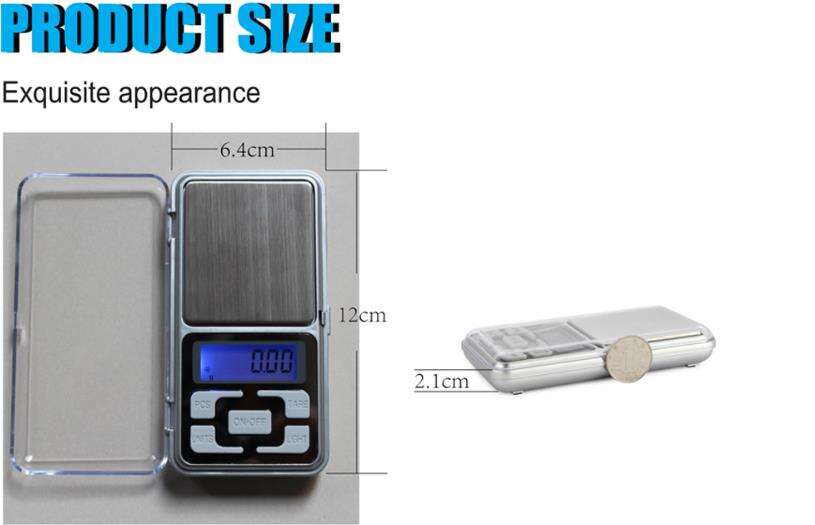 Mini 0.01g Accuracy LCD Digital Portable Jewelry Gold Diamond Pocket Scale details