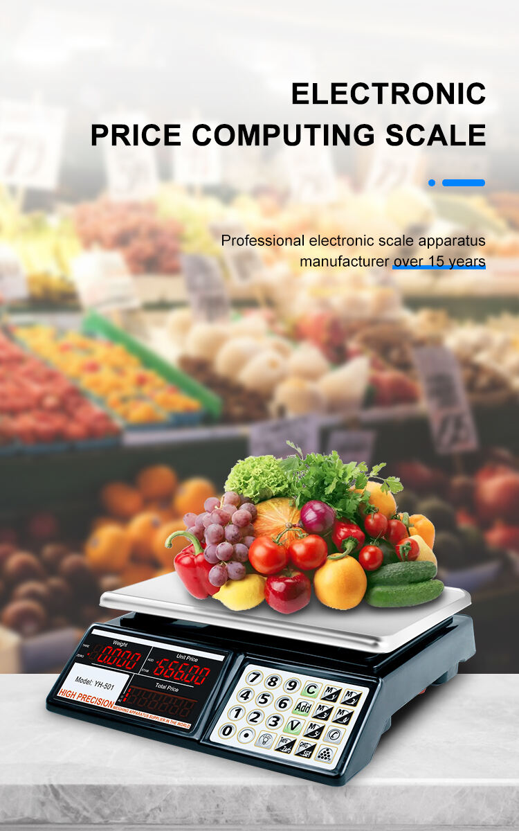 30kg 1g Customizable Commercial Electronic Scale Desktop Price Computing Scale Supermarket Vegetable Fruit Scale details