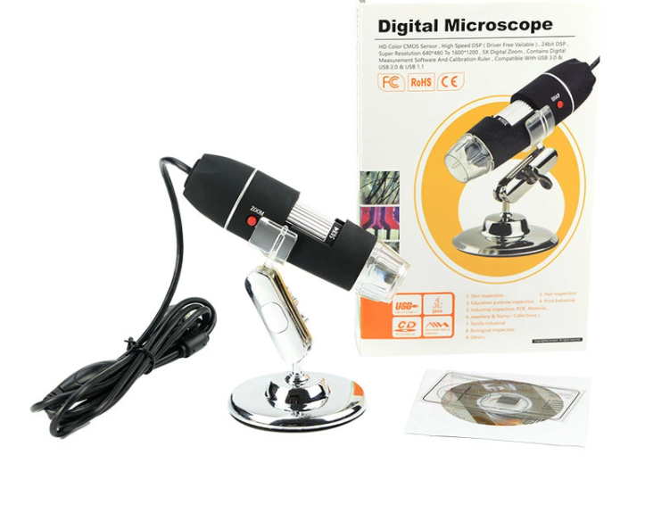 Wholesale 3 in 1 Digital USB Mini Microscope 1600x USB Magnifier details