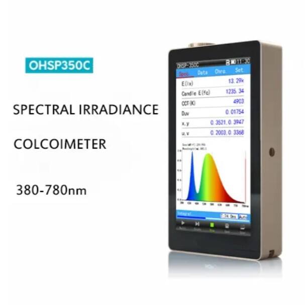 OHSP350C Economical Spectrum Analyser CCT Meter LED Light CRI Lux Spectrometer manufacture