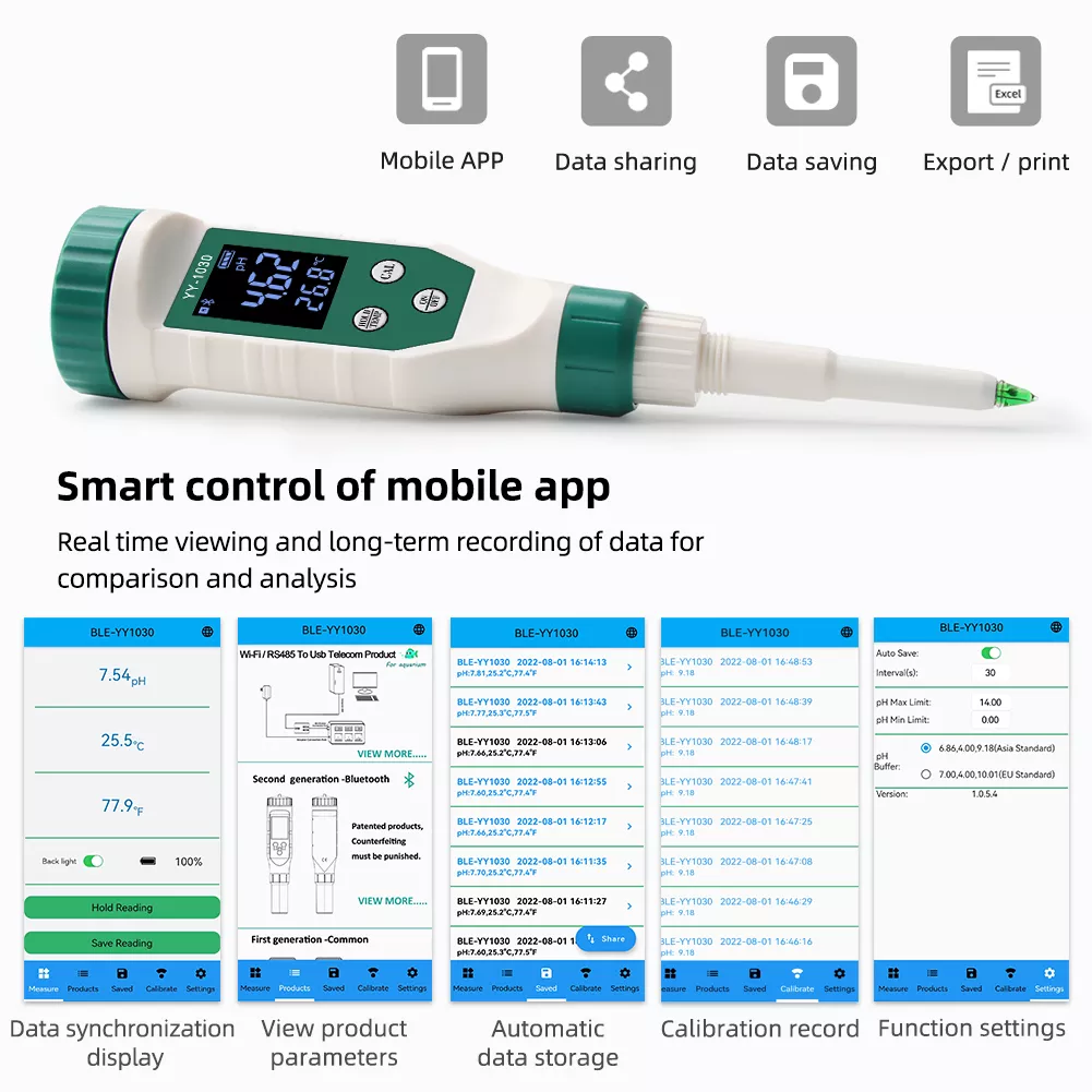 Digital display infant supplementary food PH tester PH dough cheese cosmetics PH meter factory