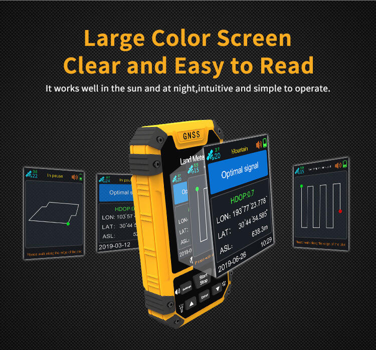 Handheld gps for geodesy Vehicle-mounted Measurements Acre meter area surveying measuring manufacture