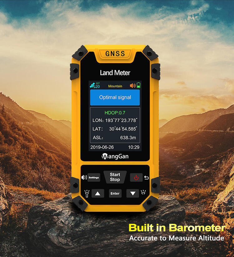 Handheld gps for geodesy Vehicle-mounted Measurements Acre meter area surveying measuring details