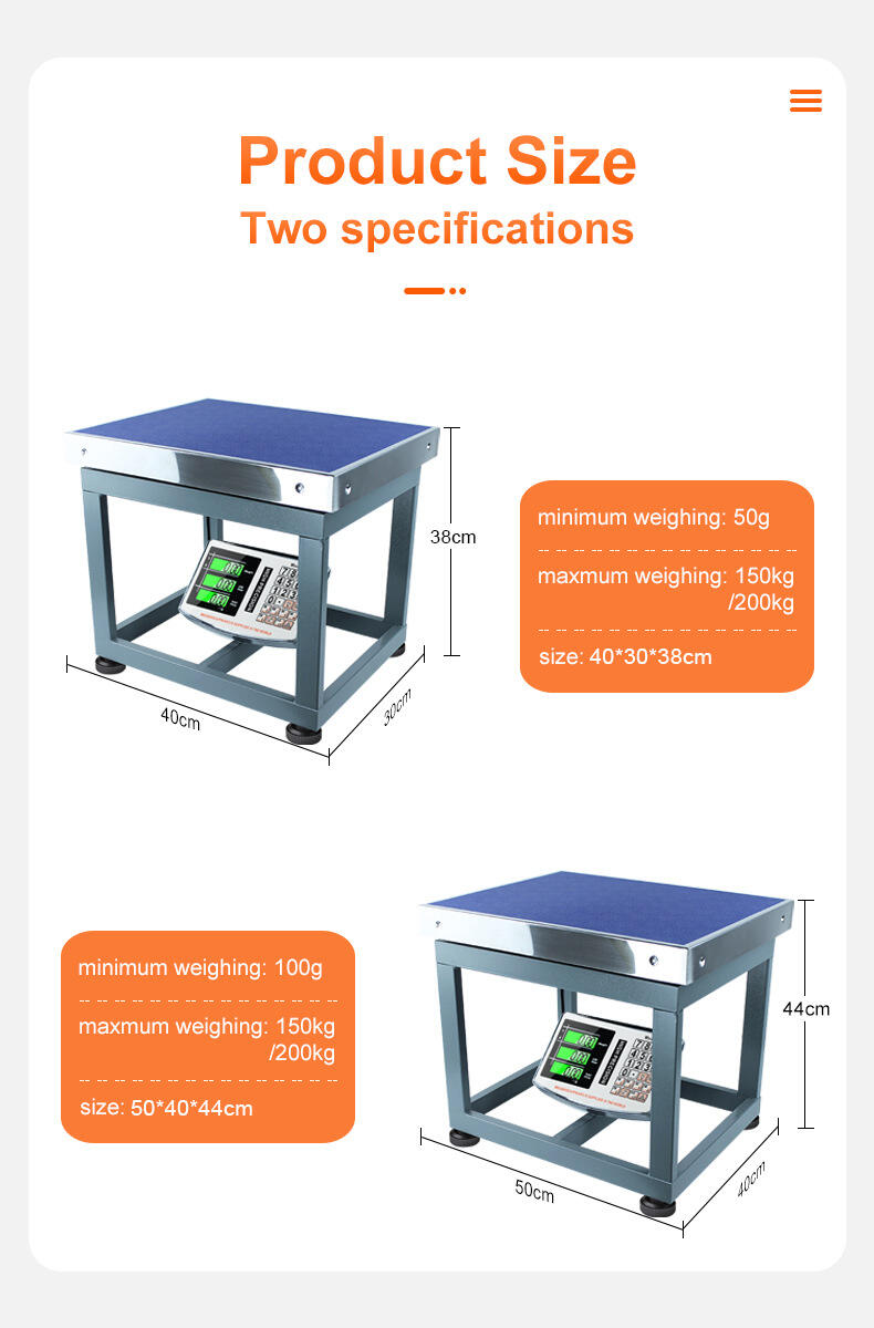 Square high stand electronic scale stable anti-shake commercial electronic scale supplier