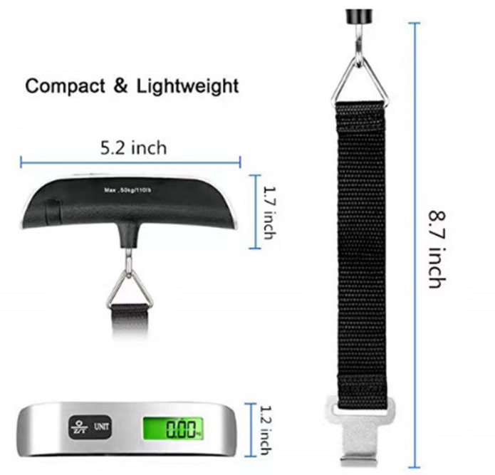 Aircraft travel portable electronic luggage scale factory