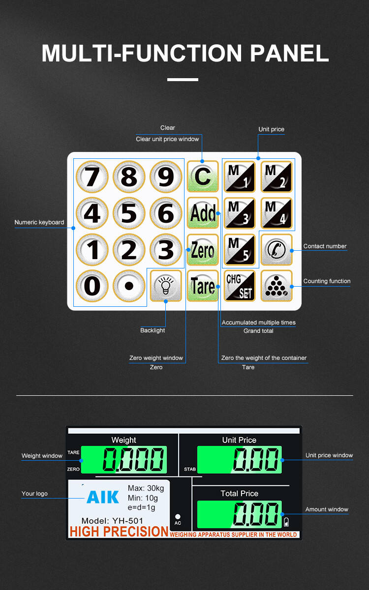 30kg 1g Customizable Commercial Electronic Scale Desktop Price Computing Scale Supermarket Vegetable Fruit Scale supplier