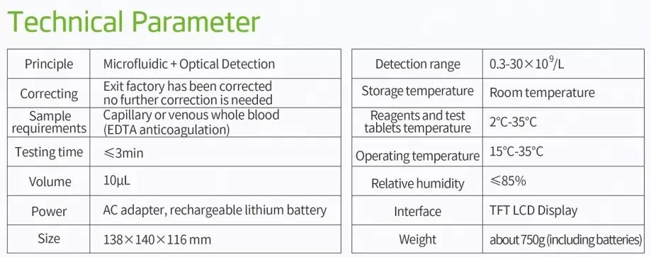 Lab equipment Blood Counter analyzer Red Blood Cell Counter Machine Portable WBC White Blood cell analyzer manufacture