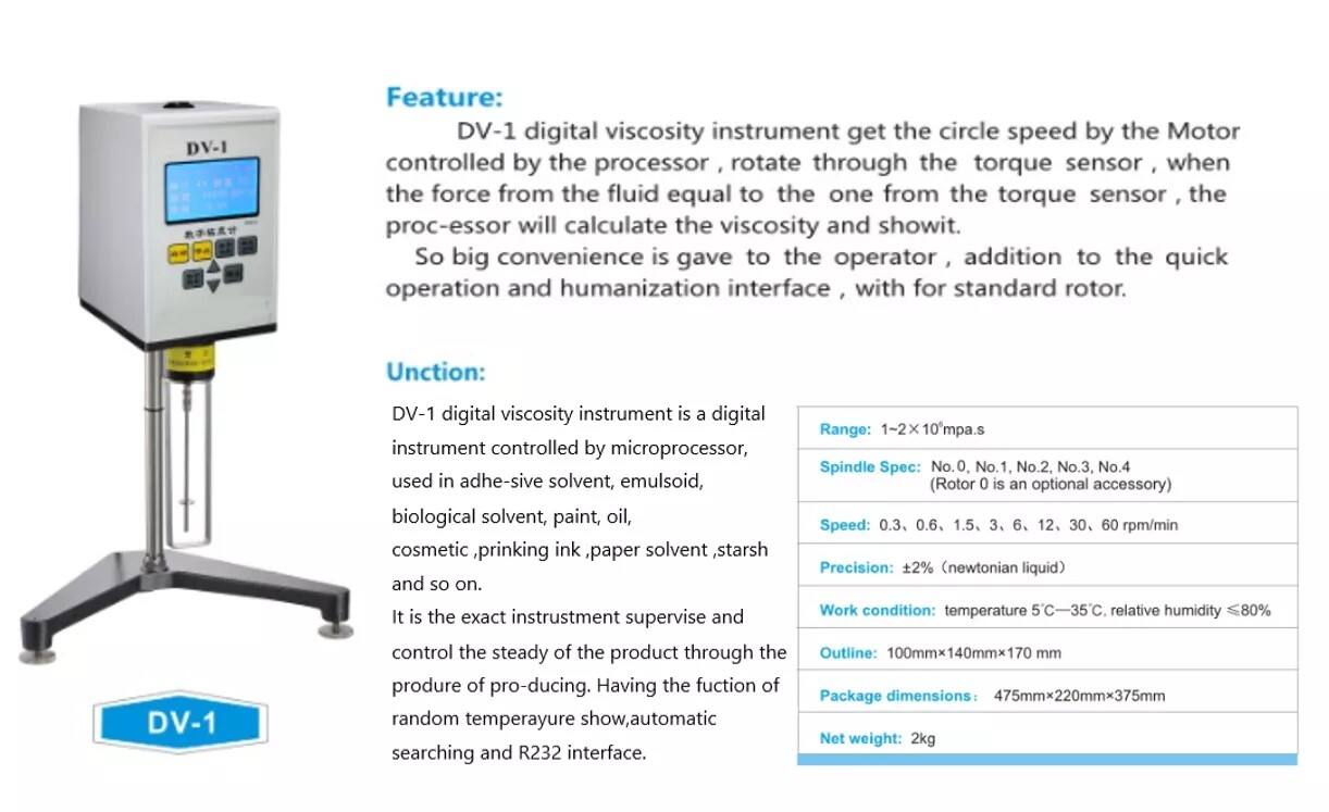 Factory NDJ-5s Viscosity Testing Meter NDJ-9S Viscometer Brookfield Digital Rotational viscometer price NDJ-8S supplier