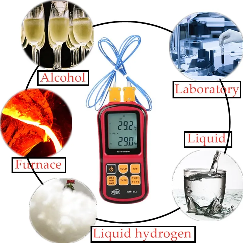 GM1312 digital thermometer thermocouple thermometer supplier