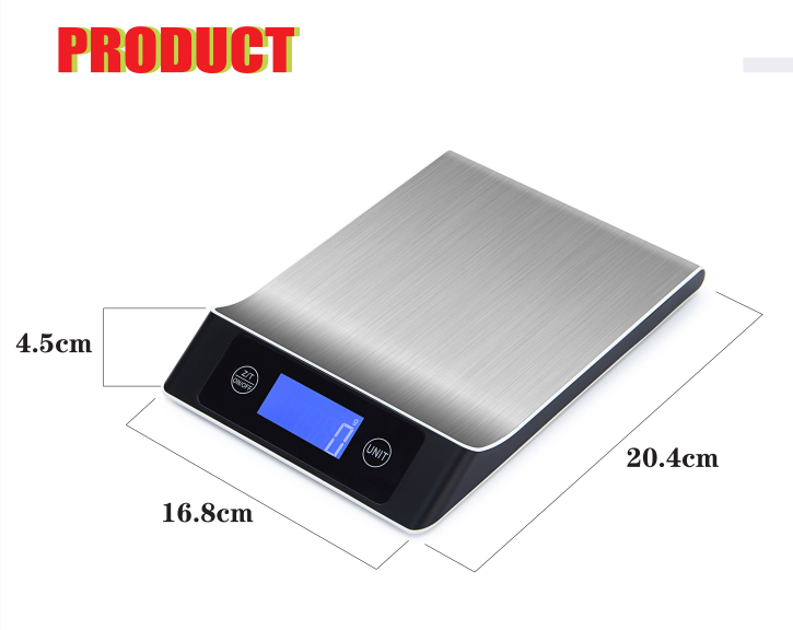 Wholesales food baking waterproof large scale kitchen scalehousehold kitchen scale  5kg/10kg/15kg details