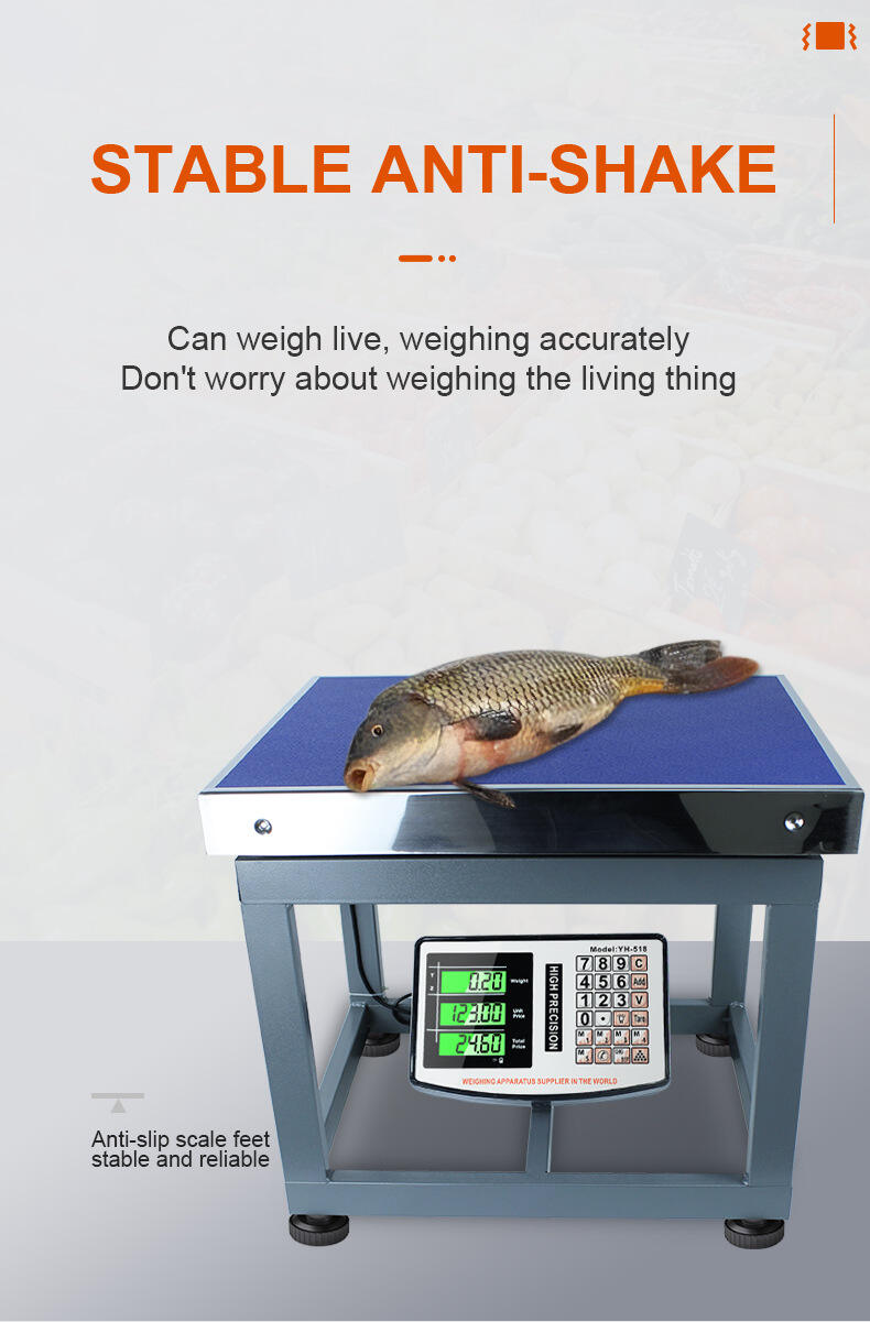 Square high stand electronic scale stable anti-shake commercial electronic scale manufacture