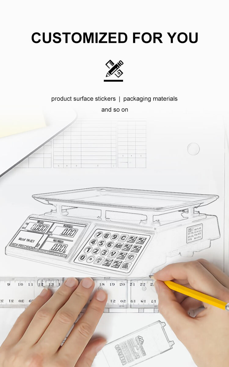 30kg 1g Customizable Commercial Electronic Scale Desktop Price Computing Scale Supermarket Vegetable Fruit Scale factory