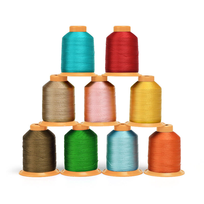 Nylon bonded sewing thread