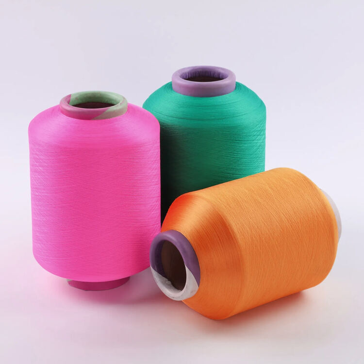 Air covered spandex yarn