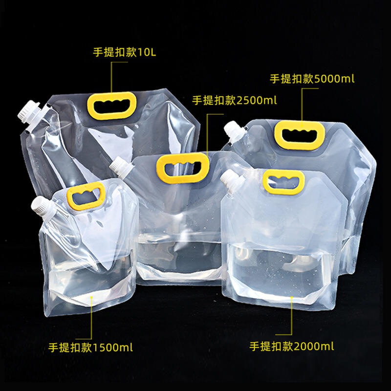 Custom Printing 500Ml -10000MLDisposable Nozzle Bags Beverage Ziplock Stand Up Plastic Packaging Spout Pouch For Liquid supplier