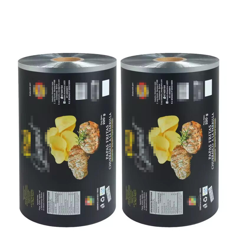 Customized Aluminum Foil Food Packaging Film/ Heat Sealable Flexible Food Packaging roll film for Pouches