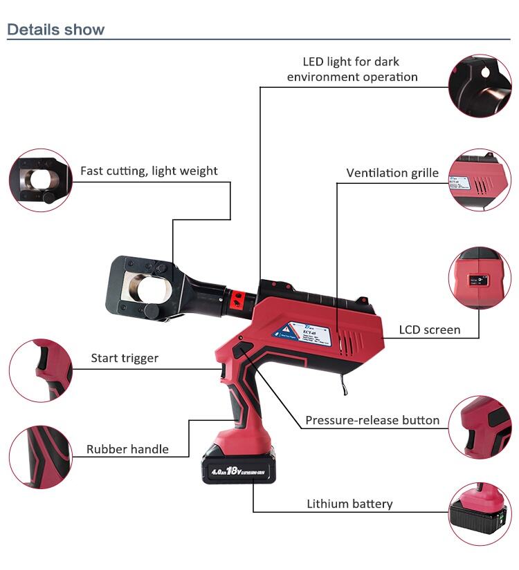 ECT-45 Battery Powered Cutting Tool 6t details