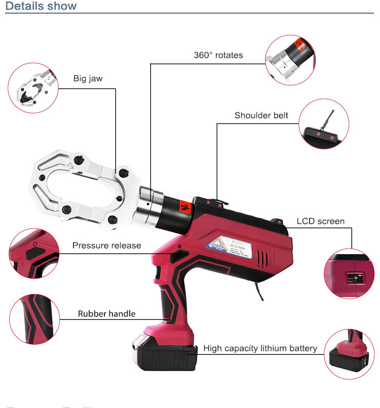 ECT-15050 Battery Powered Crimping Tool 15t manufacture