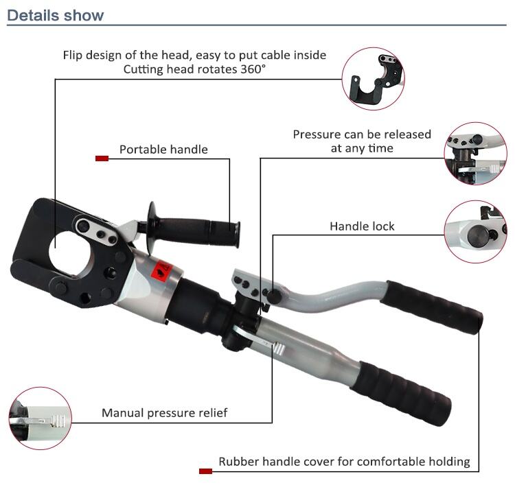 HC-55 Hand-operated Hydraulic Cutting Tool 12t manufacture