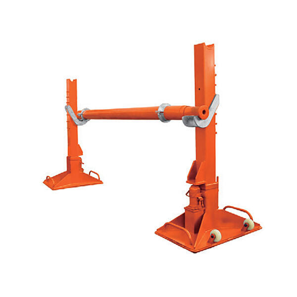 Increase productivity and safety with hydraulic cable drum stands