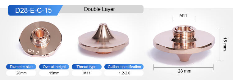 ZP D28 hot selling 28mm S SP cutting laser nozzle precitec nozzle precitec laser nozzle supplier