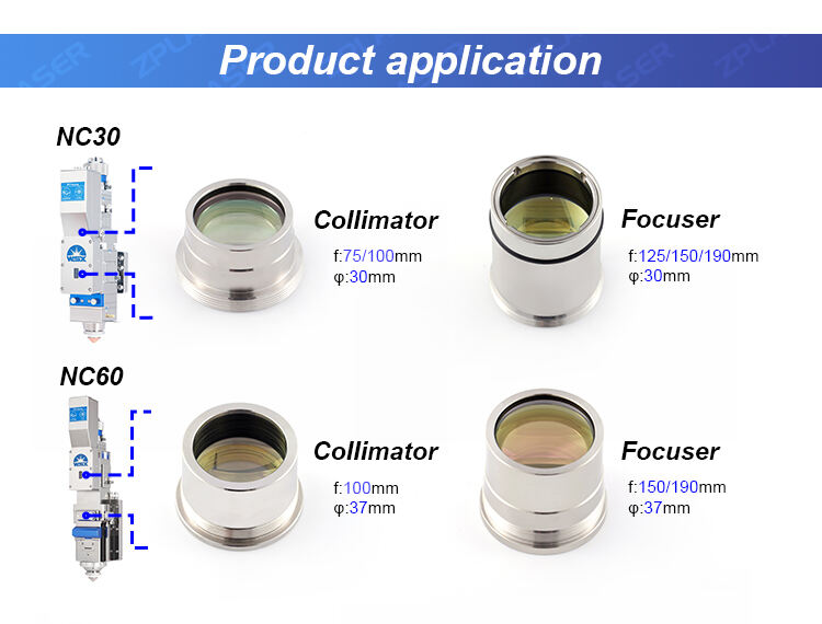 ZP competitive price auto focus laser head wsx nc30 wsx nc60 focusing lens laser collimator factory