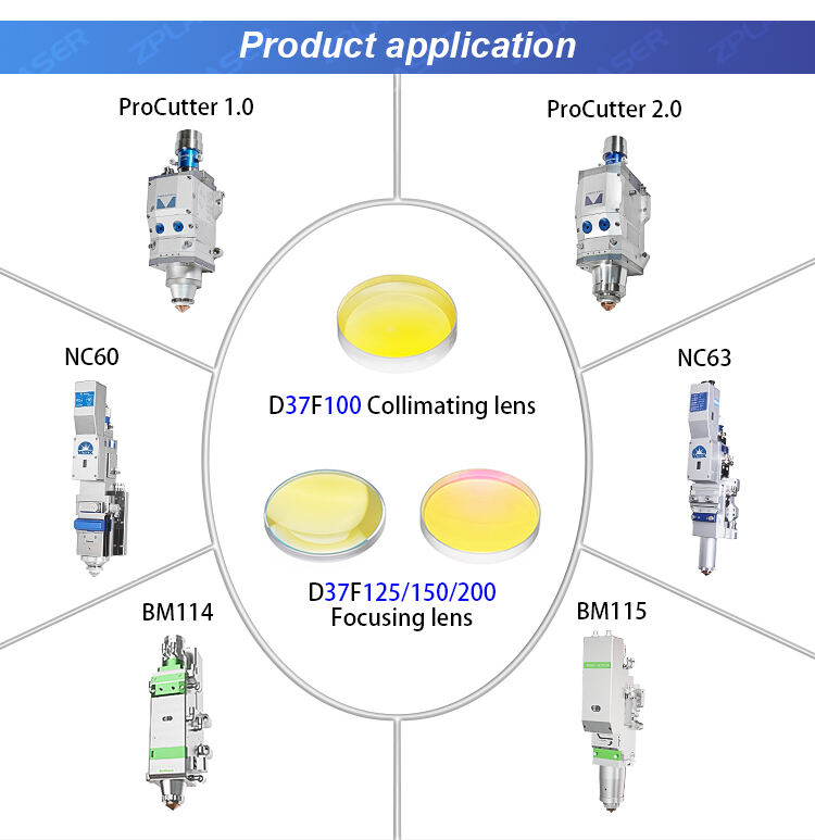 ZP D30 F100/F150/F200 Collimating Lens Focusing Lens for Precitec Bodor  manufacture