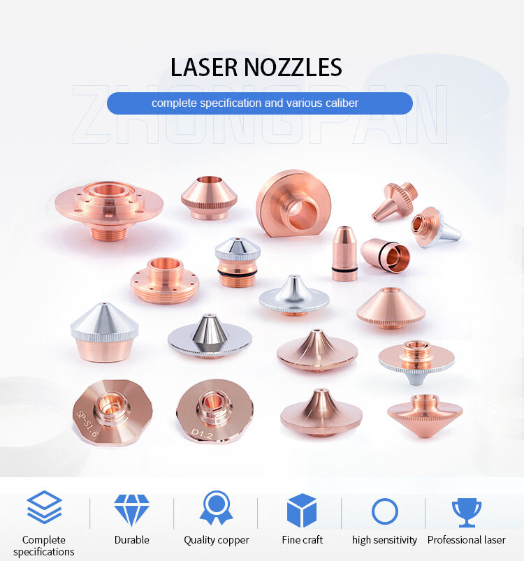 ZP Laser Nozzle M5 M6 M8 3D For WSX Raytools BT240S 109 112 Laser Cutting Head CNC Auto Manipulator Welding Equipment Parts manufacture