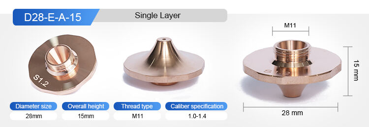 ZP D28 hot selling 28mm S SP cutting laser nozzle precitec nozzle precitec laser nozzle factory