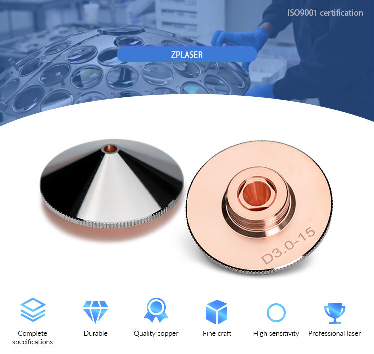 ZP D28-A Standard Nozzle Double Single Layer Fiber Cutting Nozzles for Precitec HANS WSX CNC Laser Welding Cutter Machine Head details