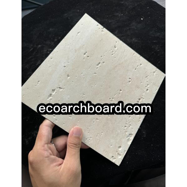 Add depth and texture to your space with a travertine stone wall.