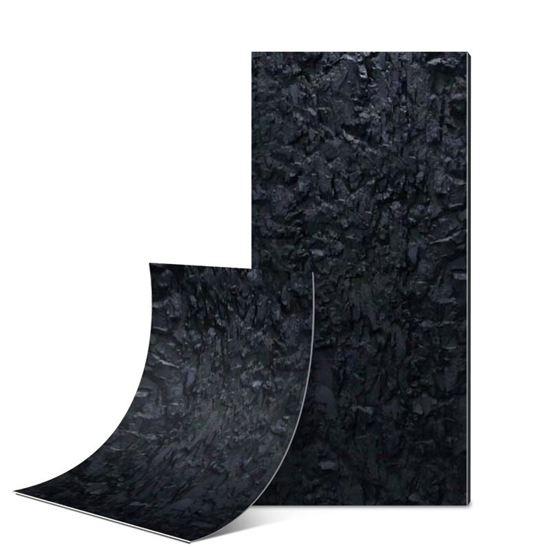 Flexible Ceramic Tile Shale Stone Black