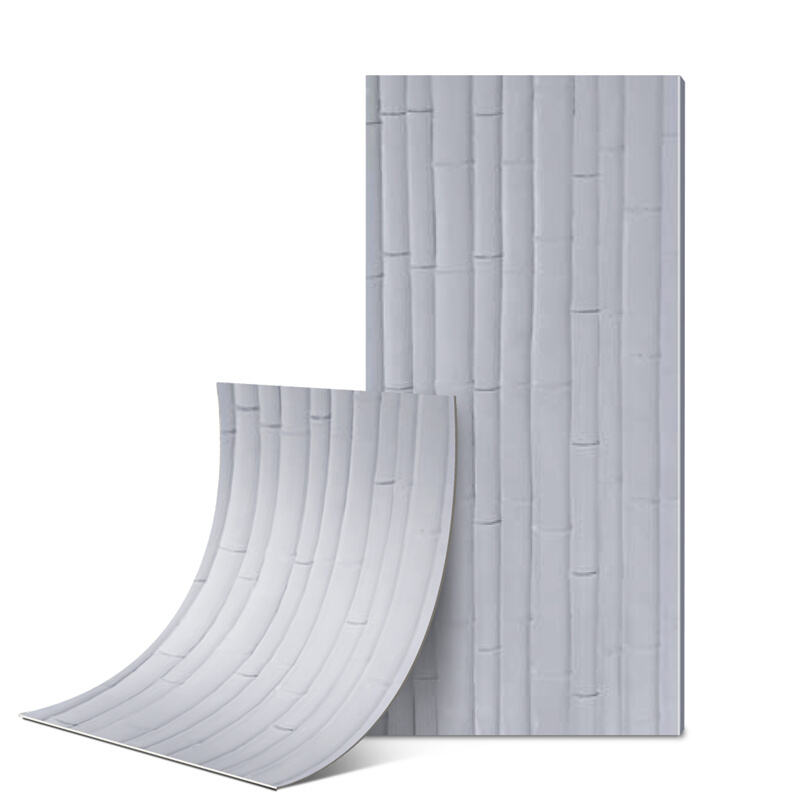 Flexible Ceramic Tile Bamboo Board B Light Grey